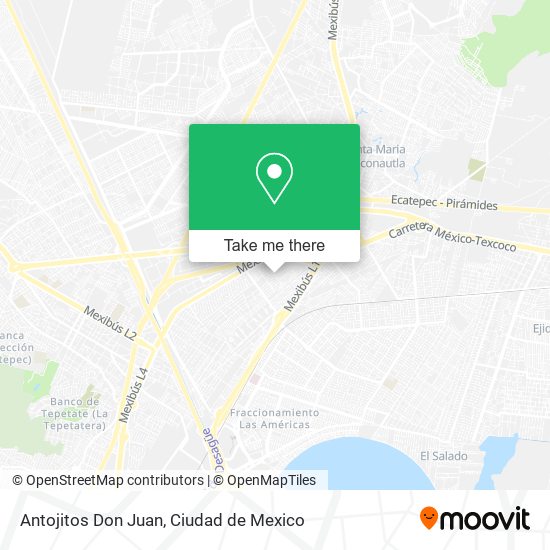 Antojitos Don Juan map