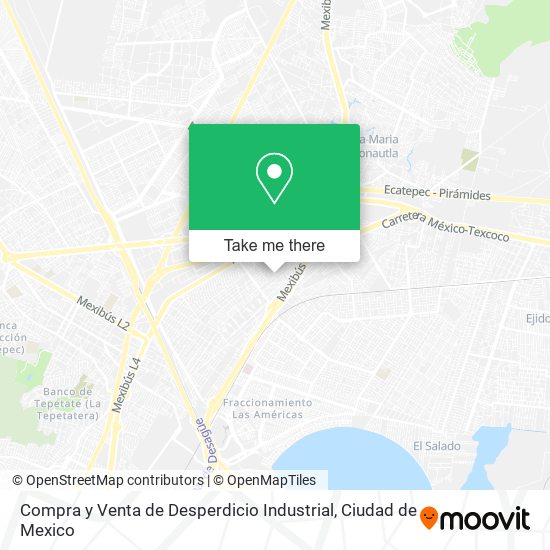 Compra y Venta de Desperdicio Industrial map