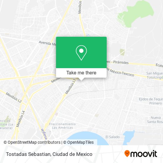 Tostadas Sebastian map