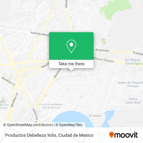 Productos Debelleza Yolis map