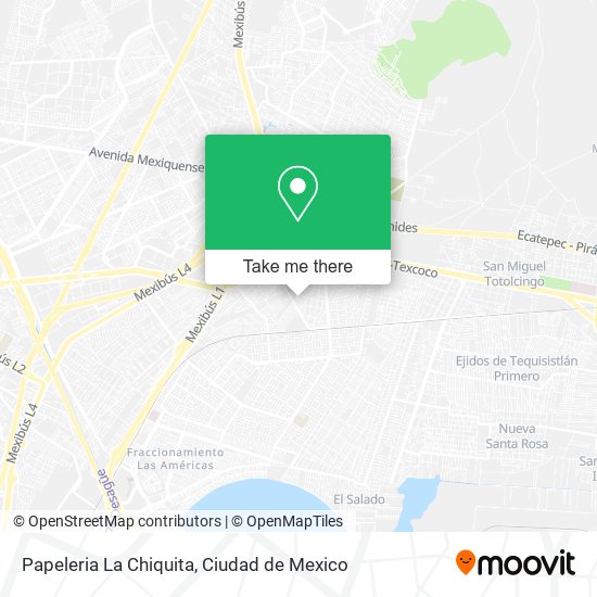 Mapa de Papeleria La Chiquita