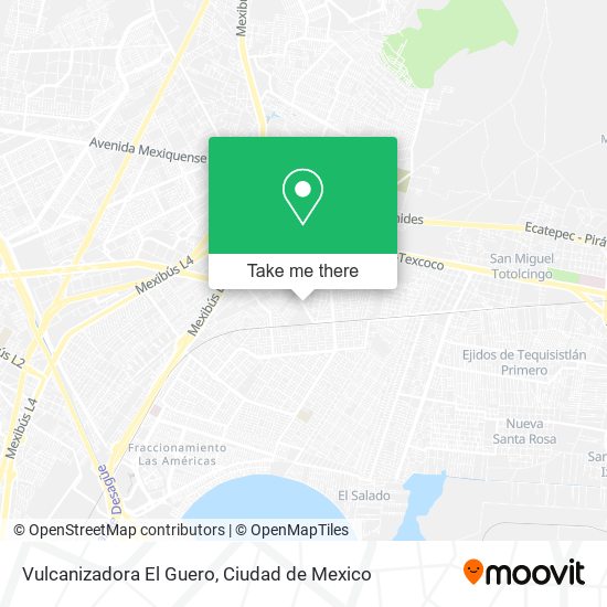 Vulcanizadora El Guero map