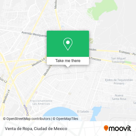 Venta de Ropa map