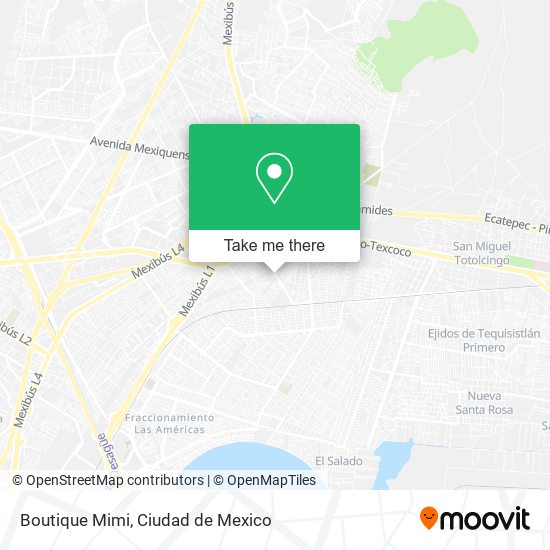 Mapa de Boutique Mimi