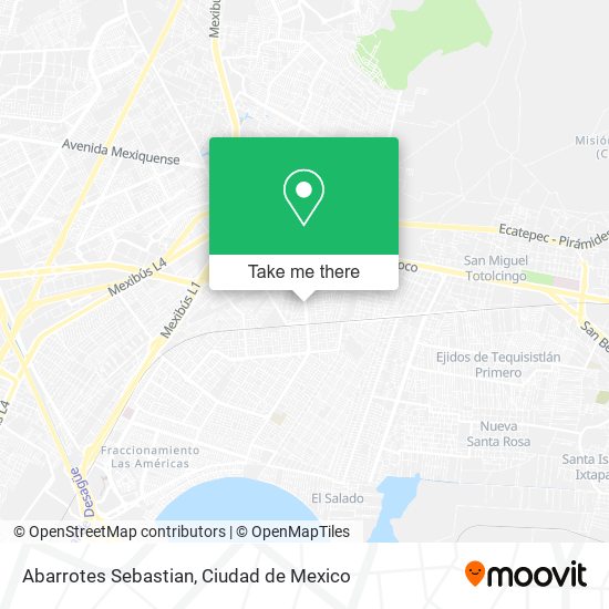 Abarrotes Sebastian map