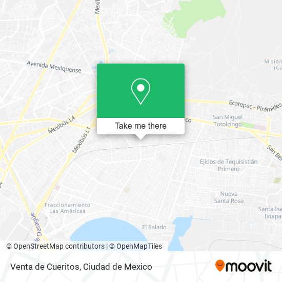 Venta de Cueritos map