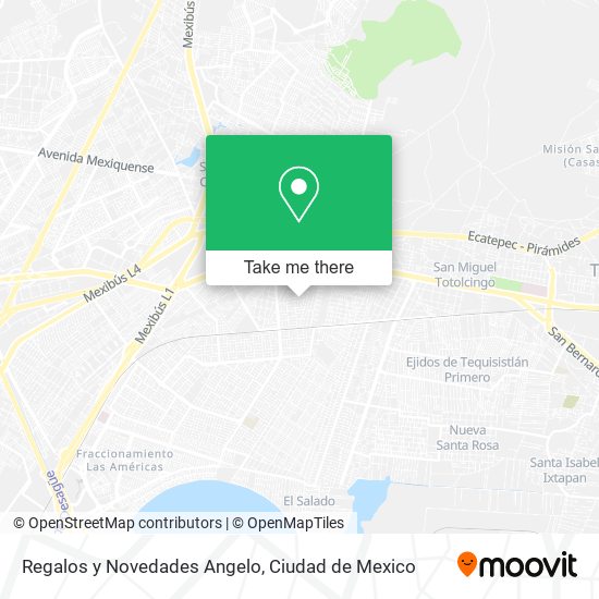 Mapa de Regalos y Novedades Angelo