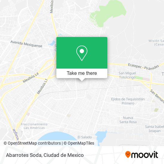 Mapa de Abarrotes Soda