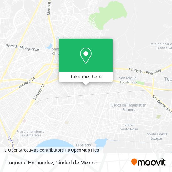 Mapa de Taqueria Hernandez