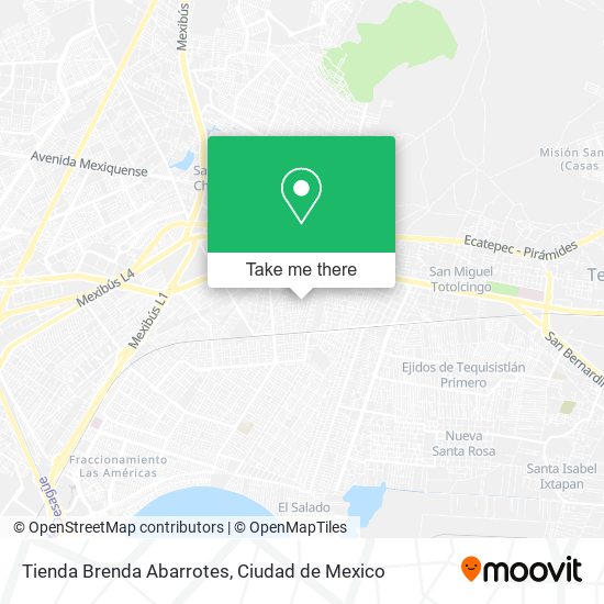 Mapa de Tienda Brenda Abarrotes