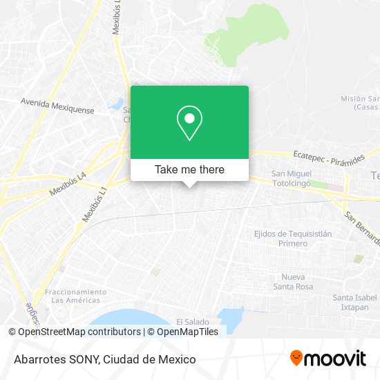 Abarrotes SONY map