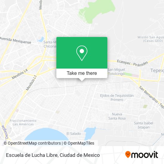 Mapa de Escuela de Lucha Libre