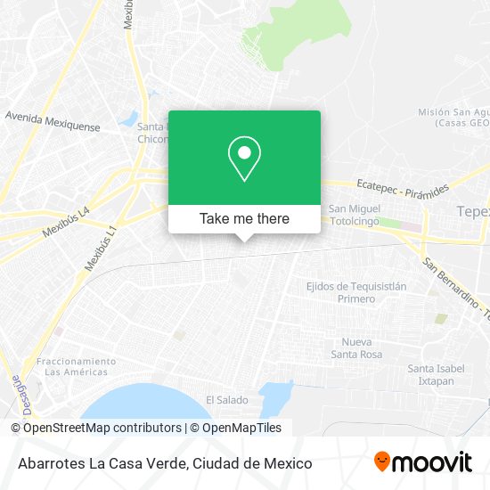 Abarrotes La Casa Verde map