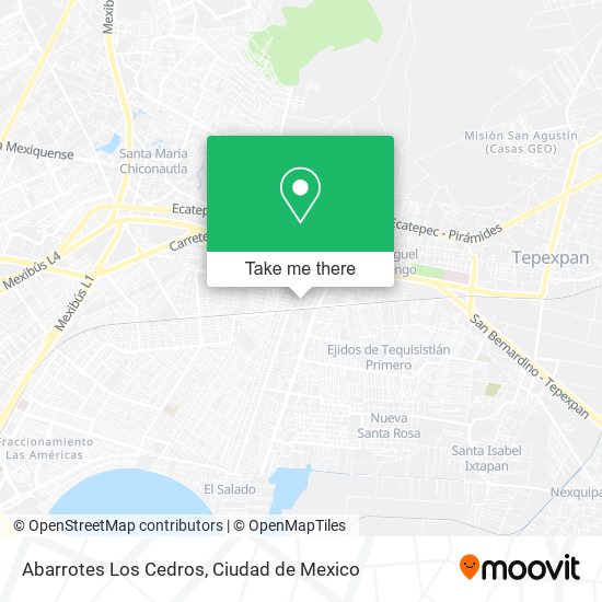 Abarrotes Los Cedros map