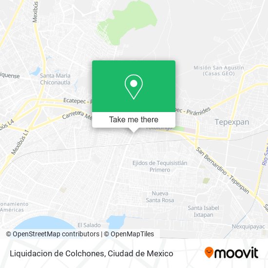 Liquidacion de Colchones map