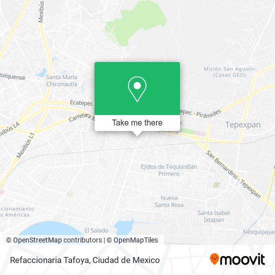 Refaccionaria Tafoya map