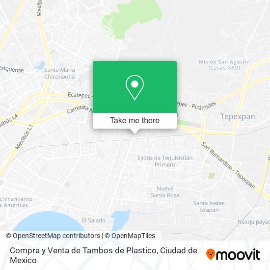 Mapa de Compra y Venta de Tambos de Plastico