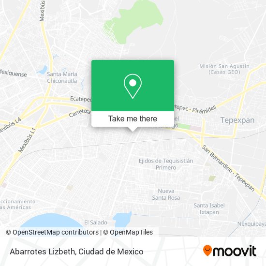 Abarrotes Lizbeth map