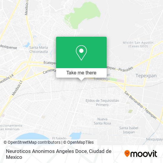 Mapa de Neuroticos Anonimos Angeles Doce