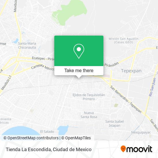 Tienda La Escondida map