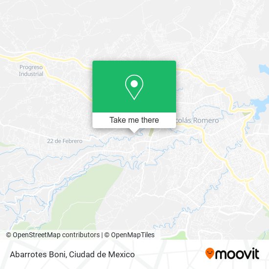 Abarrotes Boni map