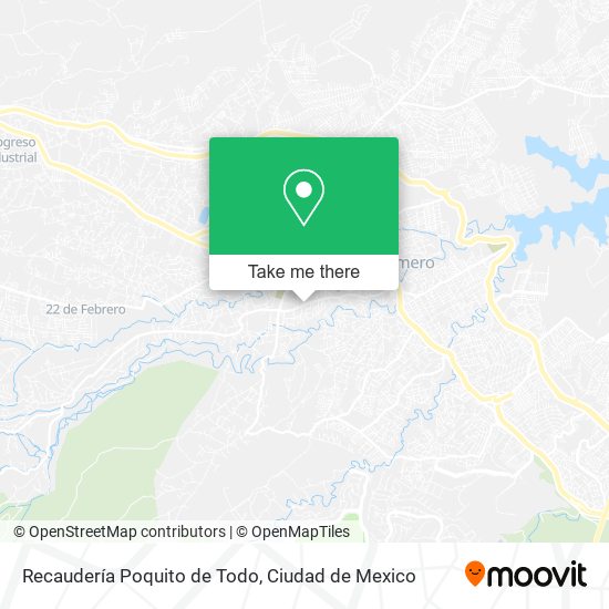 Mapa de Recaudería Poquito de Todo