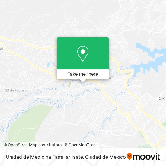 Unidad de Medicina Familiar Isste map