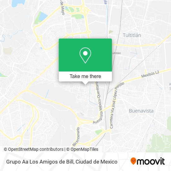 Mapa de Grupo Aa Los Amigos de Bill