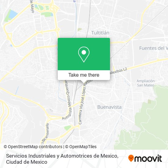 Mapa de Servicios Industriales y Automotrices de Mexico