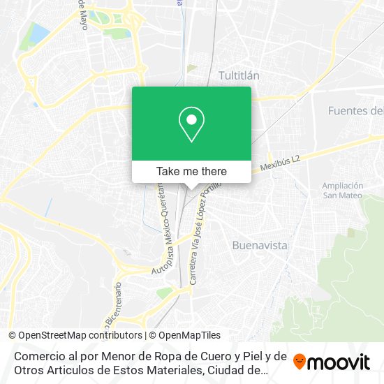 Comercio al por Menor de Ropa de Cuero y Piel y de Otros Articulos de Estos Materiales map