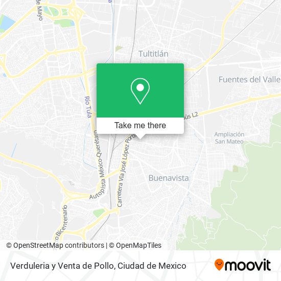 Mapa de Verduleria y Venta de Pollo