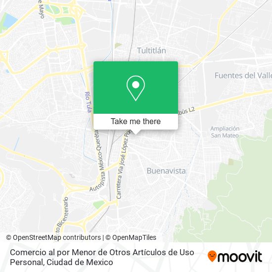 Comercio al por Menor de Otros Artículos de Uso Personal map