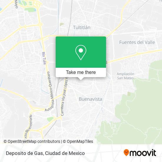 Deposito de Gas map