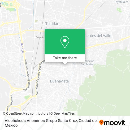 Alcoholicos Anonimos Grupo Santa Cruz map