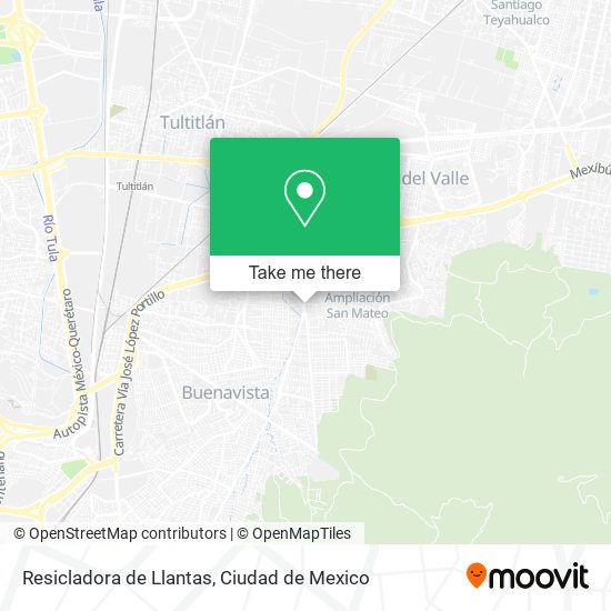 Mapa de Resicladora de Llantas