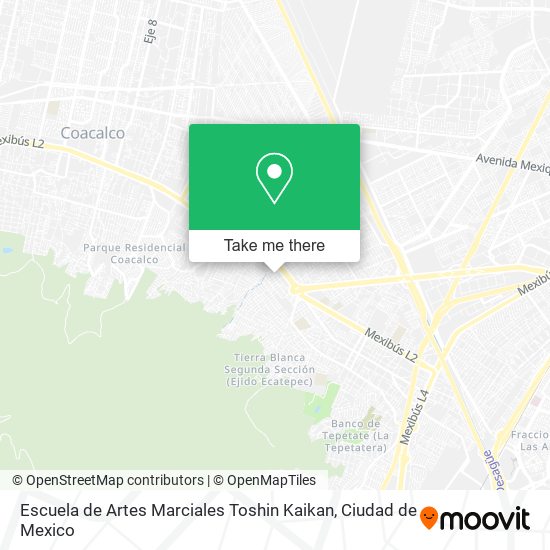 Escuela de Artes Marciales Toshin Kaikan map