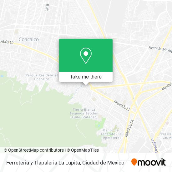 Ferreteria y Tlapaleria La Lupita map