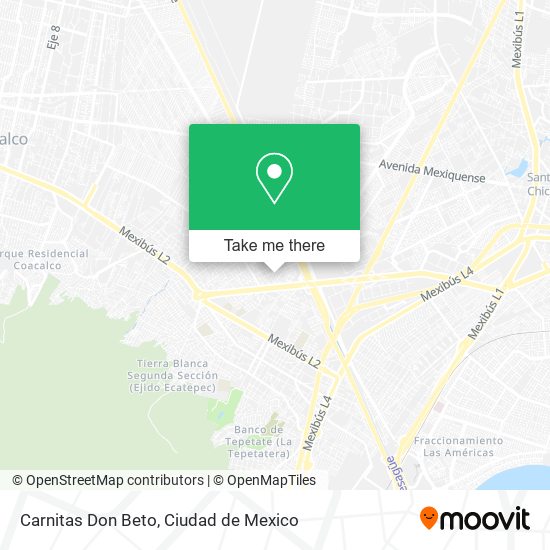 Carnitas Don Beto map