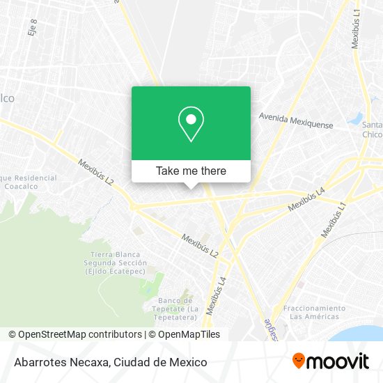 Mapa de Abarrotes Necaxa