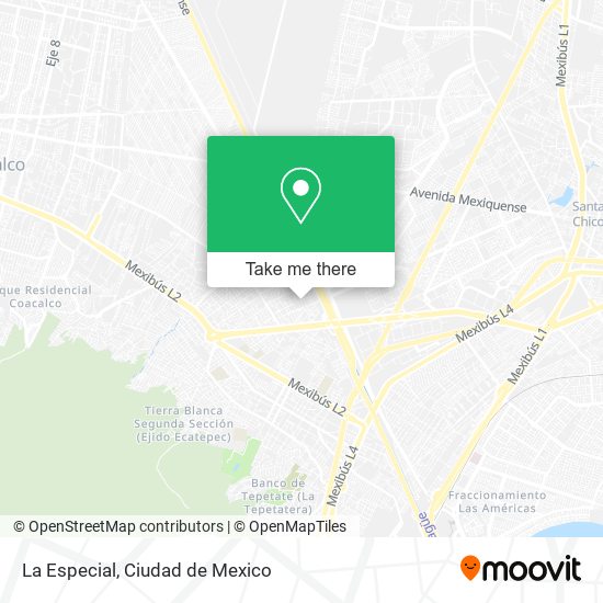 La Especial map