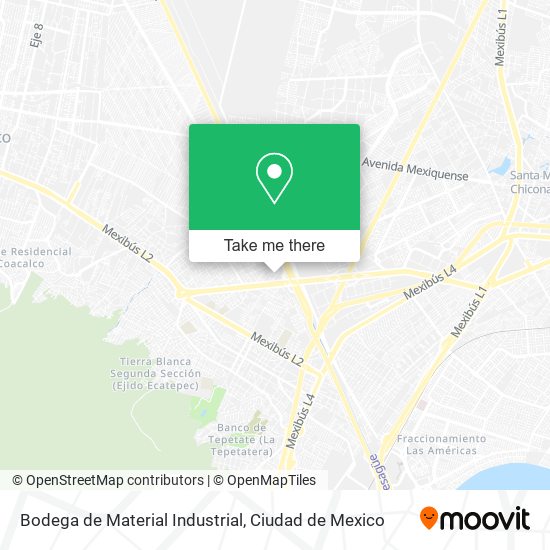 Mapa de Bodega de Material Industrial