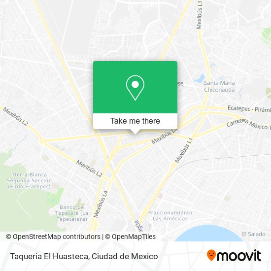 Mapa de Taqueria El Huasteca