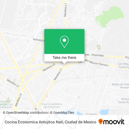 Cocina Economica Antojitos Nati map