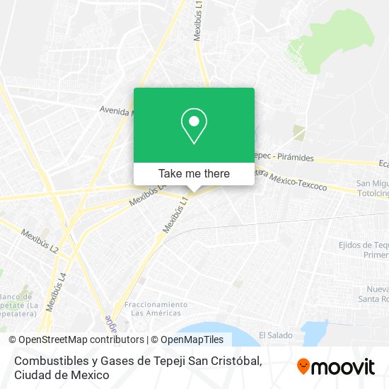 Combustibles y Gases de Tepeji San Cristóbal map