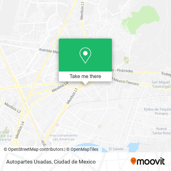 Autopartes Usadas map