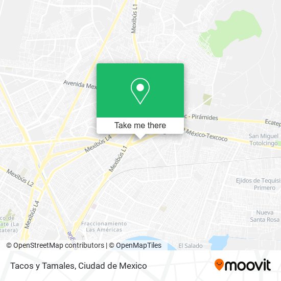 Mapa de Tacos y Tamales