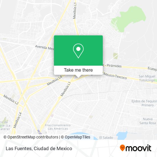 Las Fuentes map