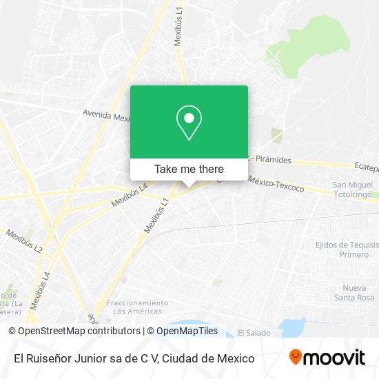 El Ruiseñor Junior sa de C V map