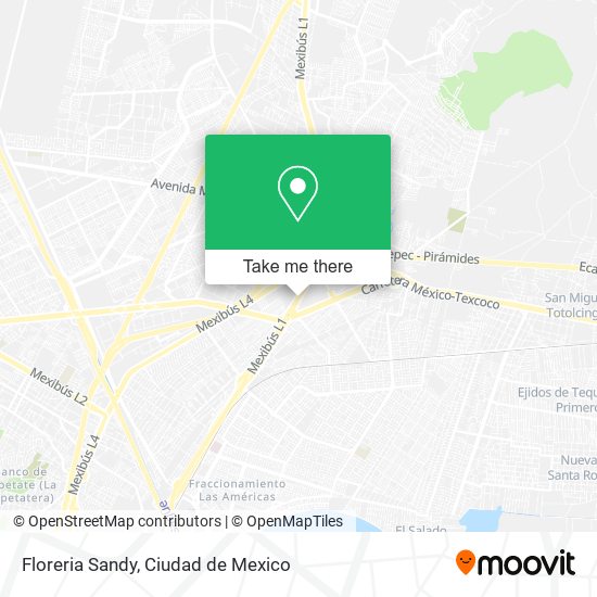 Mapa de Floreria Sandy