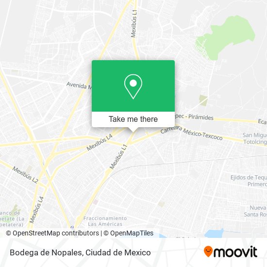 Bodega de Nopales map